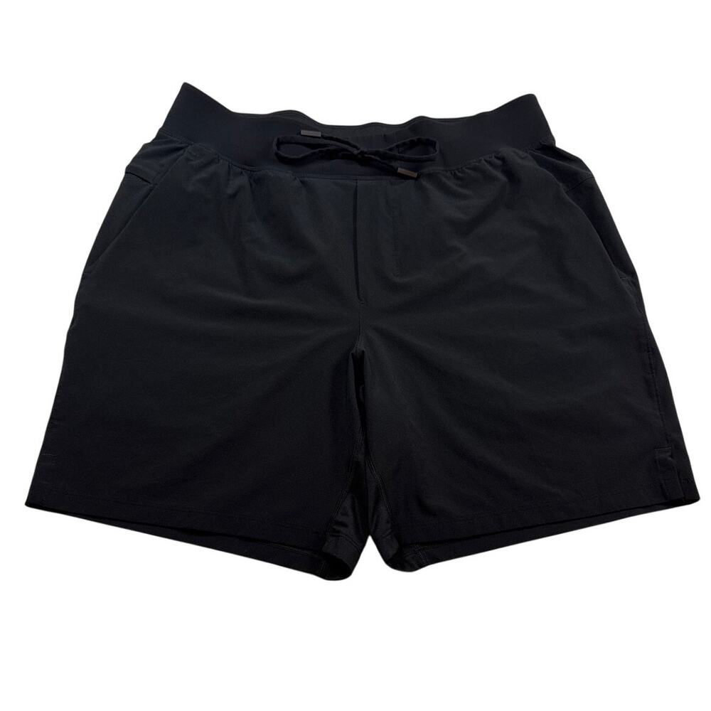 Lululemon Men's T.H.E. Short Linerless 7" Black Size Large L Athletic Gym EUC